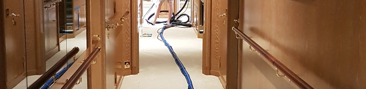 The team cleaning a yacht | Indi-Clean